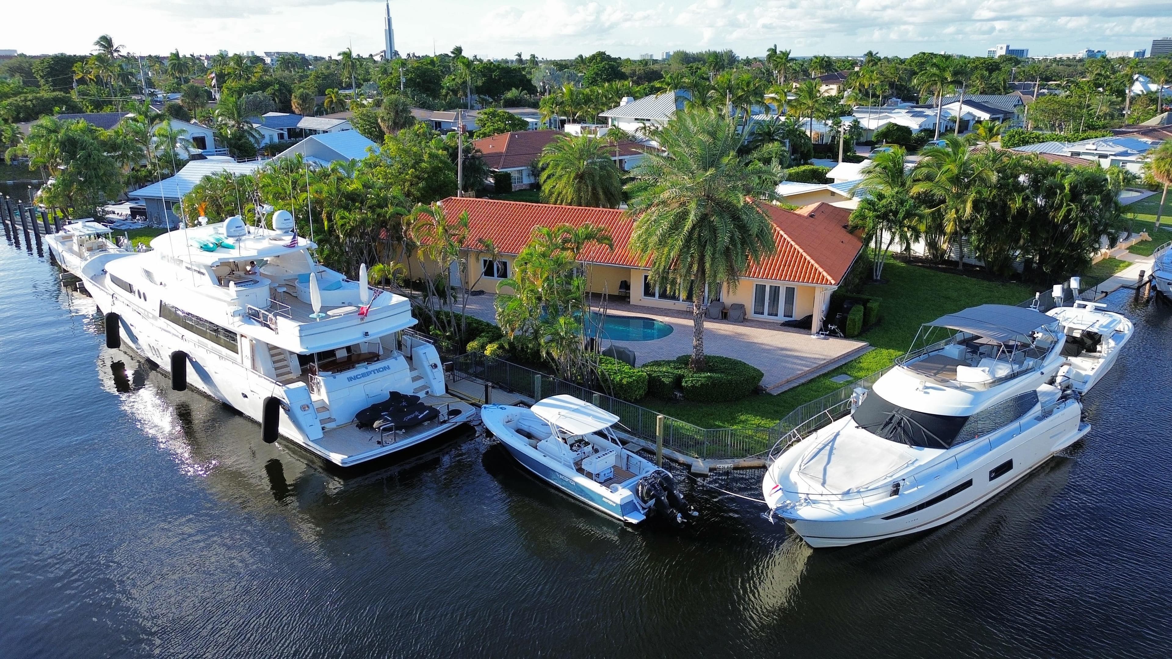 125ft Deep Draft Private Yacht Slip for Rent Fort Lauderdale